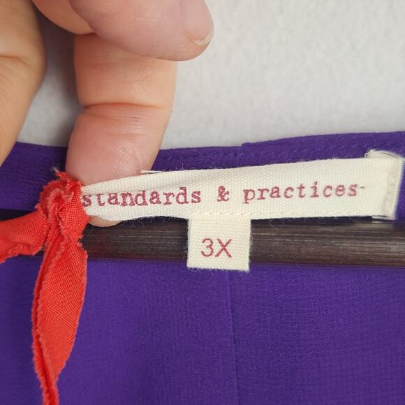 Standards & Practices Purple Haze Kimono Wrap Maxi Dress Womens Plus 3X NWT - Picture 13 of 16
